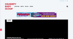 Desktop Screenshot of celebritybabyscoop.com