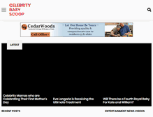 Tablet Screenshot of celebritybabyscoop.com